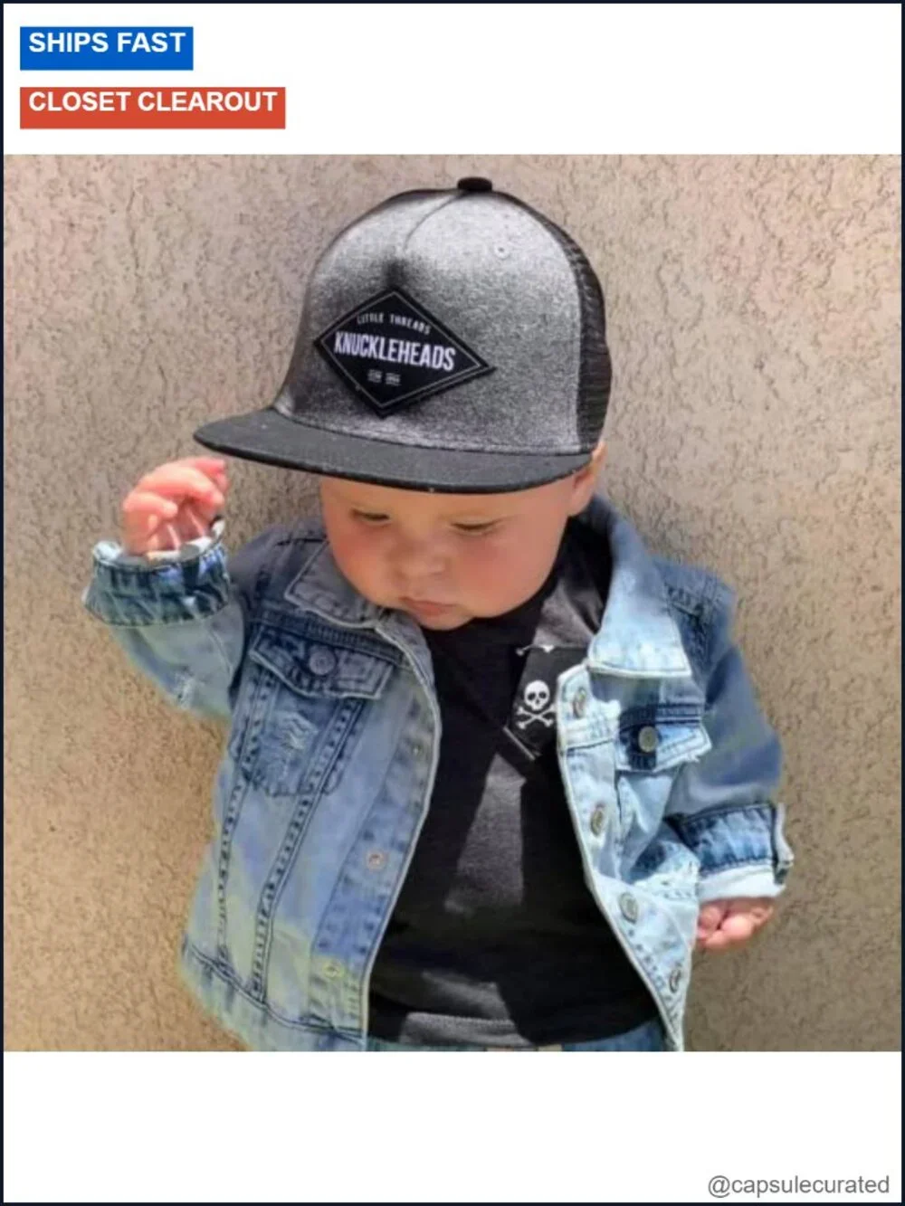 Baby Baseball Hat Cotton Adjustable Snapback Trucker Cap